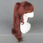 Sailor Moon Sailor Jupiter Kino Makoto long brown anime cosplay wig one clip on ponytail
