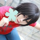 Anohana Shiranai Yadomi Jinta short black anime cosplay party full wig