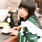 Is the order a rabbit? Ujimatsu Chiya long black 100cm straight anime cosplay party full wig
