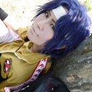 Prince of Tennis Seiichi Yukimura short black blue anime cosplay party full wig