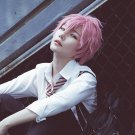 Free! Kisumi Shigino short dark pink anime cosplay party full wig