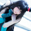 K-ON!K-ON! Akiyama Mio long sraight 100cm black anime cosplay party full wig