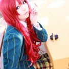 Uta no Prince-sama Shibuya Tomochika long curly red anime cosplay party full hair wig