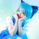 TouHou Project Cirno EVA Ayanami Rei short blue anime cosplay party full hair wig
