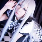 Haiyoru! Nyaruani Nyaruko haiyore nyarukosan long straight silver white 100cm anime cosplay wig