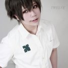 Zankyou no Terror TWELVE short black gray anime cosplay full hair wig