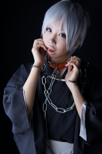 cosplay wig silver white cosplay anime full hair wig