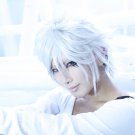 Hitman Reborn Byakuran Gesso Kaneki Ken short pure white anime cosplay party full hair wig