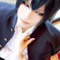 Katekyo Hitman Reborn Hibari Kyoya Black party hair short Cosplay Wig