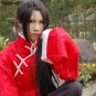 Naruto Uchiha Itachi axis power hetalia APH  Wang Yao long 80cm straight black cosplay wig