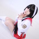Aria the Scarlet Ammo Hotogi Shirayuki long 80cm black anime cosplay full wig