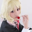 DIABOLIK LOVERS Komori Yui light gold mix curly costume cosplay wig
