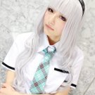 iDOL MASTER-Xenoglossia Shijou Takane white curly 80cm cosplay wig