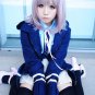 Danganronpa Dangan-Ronpa Chiaki Nanami short light purple Anime Cosplay Wig