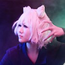 HUNTER HUNTER Neferpitou short silver white cosplay wig