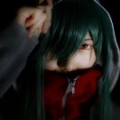 Kagerou Project Kido dark green long straight cosplay wig
