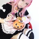 Zero no Tsukaima Louise Francoise le Blanc de la valliere long 80cm pink curly anime cosplay wig