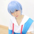 EVA Neon Genesis Evangelion Ayanami Rei ice blue short cosplay wig
