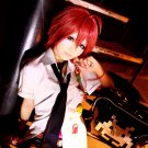 ZONE-00 KUJO short red anime cosplay wig