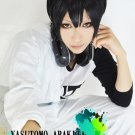 Yowamushi Pedal Yasutomo Arakita  short black cosplay anime full wig