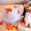 Hiiro no Kakera Yuuichi Komura short silver white cosplay wig
