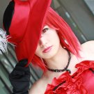Black Butler Madam Red short red cosplay wig