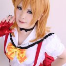 NEW LOVE LIVE Hanayo Koizumi Brown Blonde Cosplay Costume Wig Ponytail