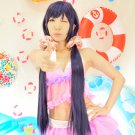 LOVE LIVE Toujou Nozomi Long Straight 100CM gray purple Cosplay wig costume + wig cap
