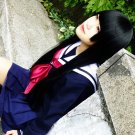 HELL GIRL Enma ai long straight 80cm black cosplay wig