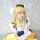 Puella Magi Madoka Magica‎ Tomoe Mami curly blonde golden cosplay wig 2 clips