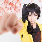 Araragi Tsukihi Araragi Koyomi long black 80cm cosplay wig
