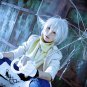 Dramatical Murder DMMD Clear Short Silver White Cosplay Full Wig + Free Wig Cap