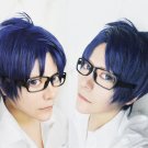 Free Rei Ryugazaki Short Blue mix Cosplay Wig