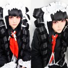 Danganronpa Celestia Ludenbeck Black STYLED Long Ponytails Party Costume Cosplay Wig