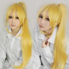 Sword Art Online Kirigaya Suguha blonde 100cm clip on ponytail anime cosplay wig