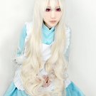 Kagerou Project MekakuCity Actors KOZAKURA MARI 120cm long Rice white anime cosplay wig