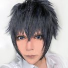 FINAL FANTASY XV FF15 Noctis Lucis Caelum blue black short cosplay costume wig