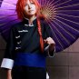 Gintama kamui orange long braid anime cosplay wig