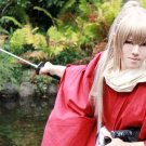 GINTAMA silver soul Okita Sougo long 70cm straight tea browm anime cosplay wig