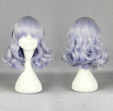 Amagi Brilliant Park Muse short curly light purple mix anime cosplay wig