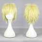 Haikyuu volleyball guys tsukishima kei short light blonde anime cosplay wig