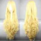Amagi Brilliant Park Latifah Fururanza long curly 90cm yellow anime cosplay wig