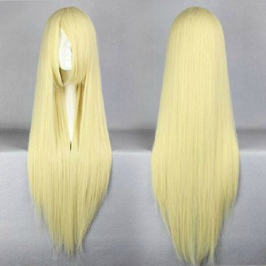 Amagi Brilliant Park Shirufi long 80cm straight light blonde anime cosplay wig