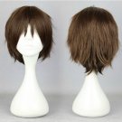 World Trigger Osamu Mikumo short dark brown anime cosplay wig