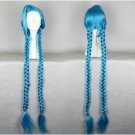 Jinx long braid 130cm blue anime cosplay wig
