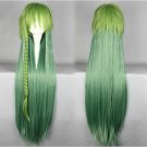 AMNESIA UKYO long straight 100cm mix green anime cosplay wig