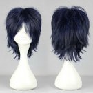 Prince of Tennis Chitose Senri D.Gray-Man Road Kamelot short dark blue mix anime cosplay wig