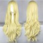 TouHou Project Kirisame Marisa MARISTAR long curly blonde 80cm anime cosplay wig
