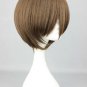Neon Genesis Evangelion EVA Ikari Gendou short dark brown anime cosplay wig