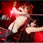 Akame ga KILL! Akame long straight 100cm  black anime cosplay wig